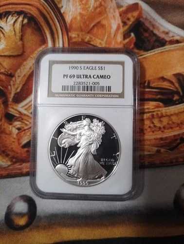 1990-S アメリカン シルバー イーグル NGC PF 69 UCAM EA149