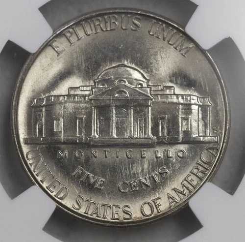 1948年 -S ジェファーソンニッケル 5c NGC MS 66 5FS - (12060)