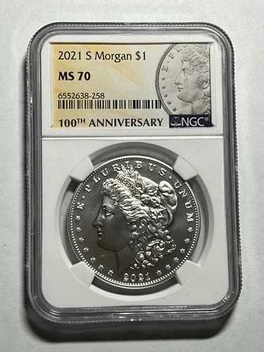 2021年 S モルガン銀貨 S プリヴィ NGC MS70