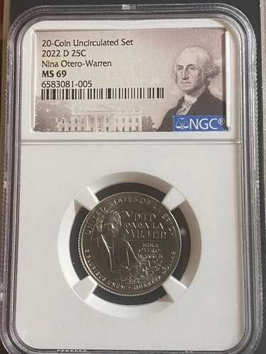 2022-D ニーナ・オテロ ウォーレン 女性用 クォーター NGC MS69 MS 69 ER 早期リリース
