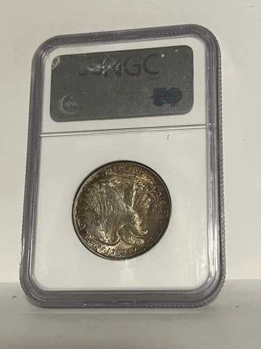 1947年 50セント ウォーキング・リバティ・ハーフドル NGC MS65 - トーン
