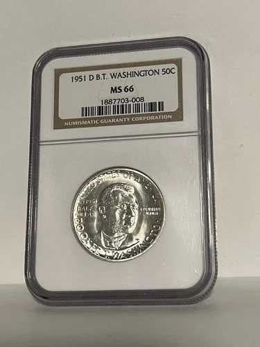 1951 D B.T. ワシントン NGC MS66
