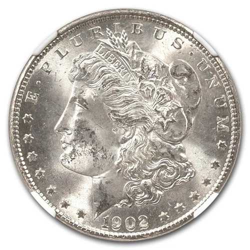 1902-O モルガン・ダラー MS-63 NGC (グリーンラベル)