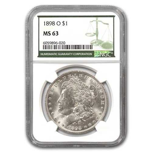 1898-O モルガン・ダラー MS-63 NGC (グリーンラベル)