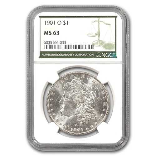 1901-O モルガン・ダラー MS-63 NGC (グリーンラベル)
