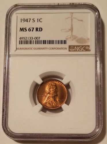 NGC 1947 S リンカーン ウィート セント MS67 レッド｜WORLD RESOURCE【QUEEN店】 59,290円