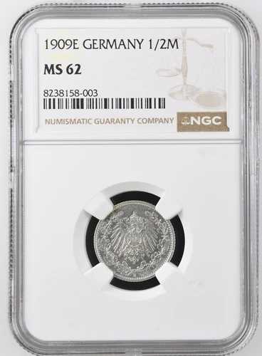 1909 J 16 1/2 マーク エンパイア E NGC MS 62 2185-