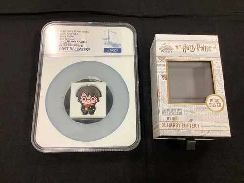 2020年 ハリー・ポッター ニウエ $2 NGC グレード プルーフ 70 ウルトラ カメオ、ボックス付き!