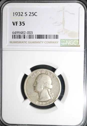 1932年 S ワシントン クォーター NGC VF35｜WORLD RESOURCE【QUEEN店】 59,290円