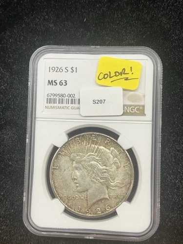 1926年 S NGC MS63 ピースシルバードル - 送料無料
