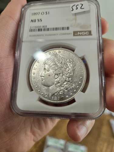 1897 O NGC AU55 - モルガン・ダラー銀貨 1ドル 米国コイン