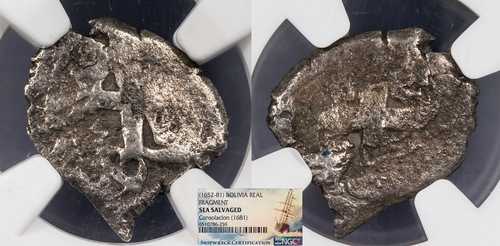 ボリビア フィリップ4世/カルロス2世（1652-1681）実物（断片）NGC WC97125