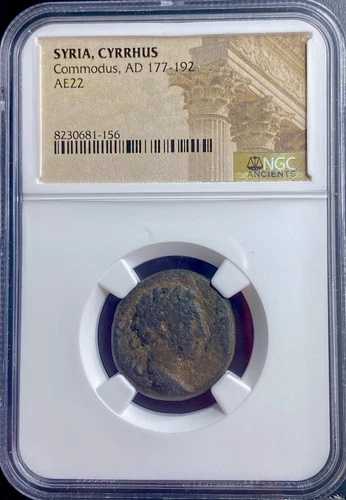 ローマ皇帝コモドゥス NGC 正規古代コイン 177-192年 細部まで美しいキュロス