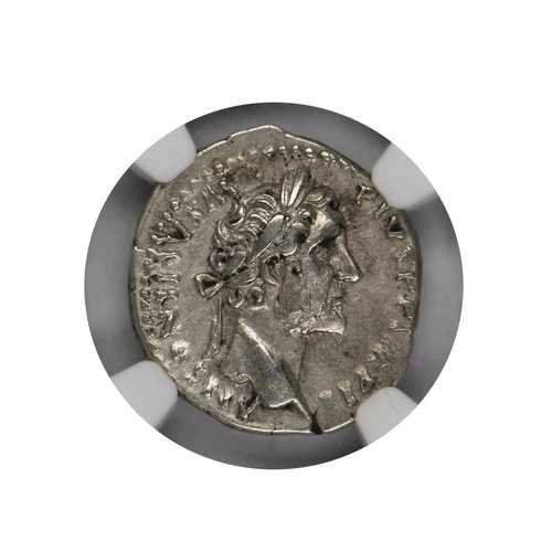 ローマ帝国 AD 138-161 AR デナリウス・アントニヌス・ピウス NGC Ch VF