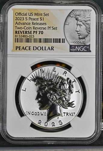 2023年 Sピースダラーコイン リバースプルーフ FDOI NGC PF70 先行リリース