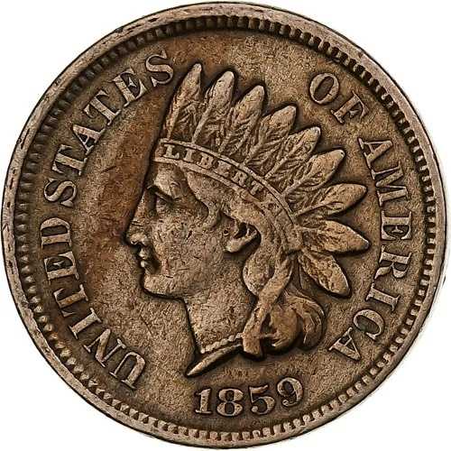 [#1286958] アメリカ合衆国、セント、インディアンヘッド、1859年、フィラデルフィア、銅ニッケル、
