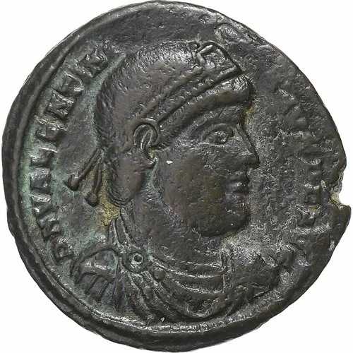 [#1279365] Valentinian I、Follis、364-375、Uncertain mint、Incuse Strike、ブロンズ