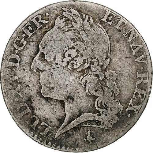 【#1280348】 フランス、ルイ15世、1/5 ?cu ? la vieille t?te、1771年、パリ、シルバー、VF- 68,970円