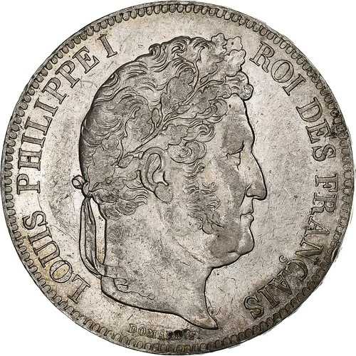 [#1307665] フランス、ルイ フィリップ、5 フラン、1834 年、ルーアン、シルバー、AU、ガドゥリー:67