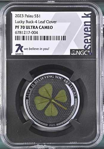 7K メタル ラッキー バック シリーズ NGC PF70 .5 オンス .999 シルバー コイン 発行枚数 2023 年のみ!