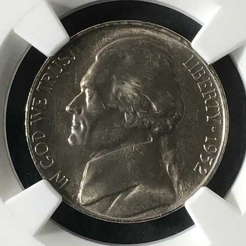 1952-S 5C ジェファーソンニッケル NGC MS67 4468200-007