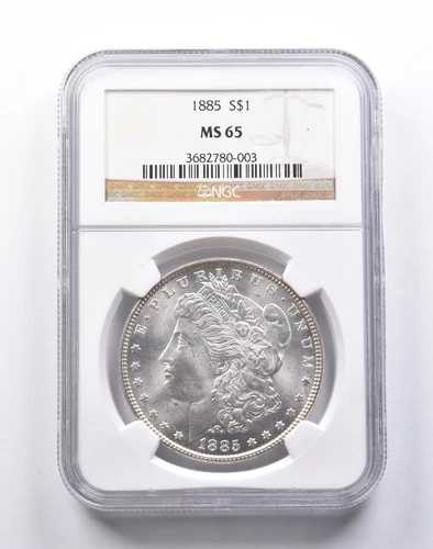 MS65 1885年 モルガン銀貨 NGC *1393
