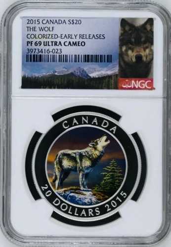 2015年 NGC PF69 ウルトラカメオ アーリーリリース。希少！ 999 シルバー
