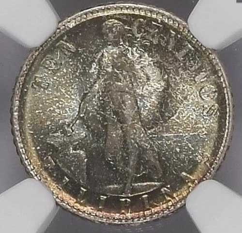 フィリピン：米国行政 10 センタボ 1945-D NGC MS66-