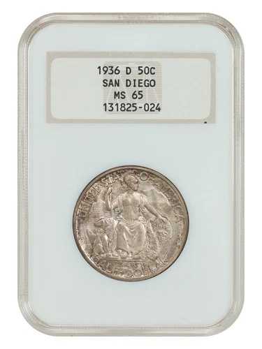 1936-D 50C サンディエゴ NGC MS65 (OH) - クラシックシルバー記念品