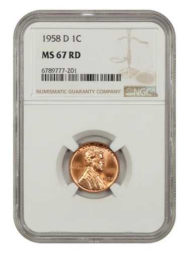 1958-D 1C NGC MS67RD 70,180円