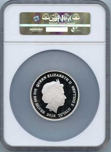 2016P 2オンス ツバル USS エンタープライズ NCC-1701 クルー ER S$2 NGC PR70DCAM