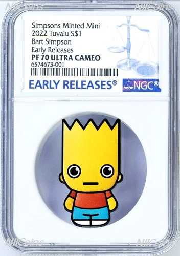 2022年 シンプソンズ バート ミニシリーズ初鋳造 1オンス 1ドル銀貨 NGC PF70 ER 146,300円