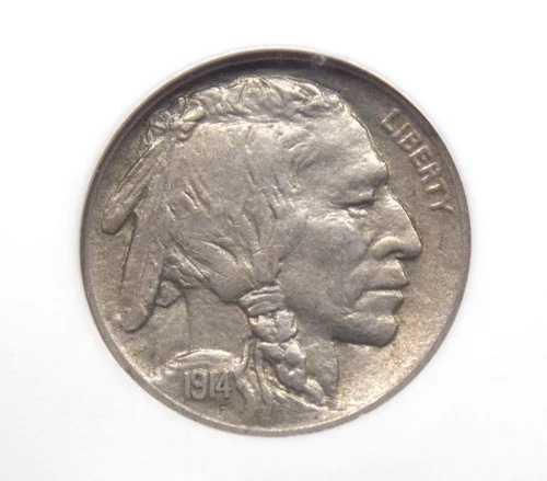 1914年製「S」インディアンヘッド バッファロー ニッケル 5セント NGC MS62 #002 未使用 未流通 ECC&C, Inc