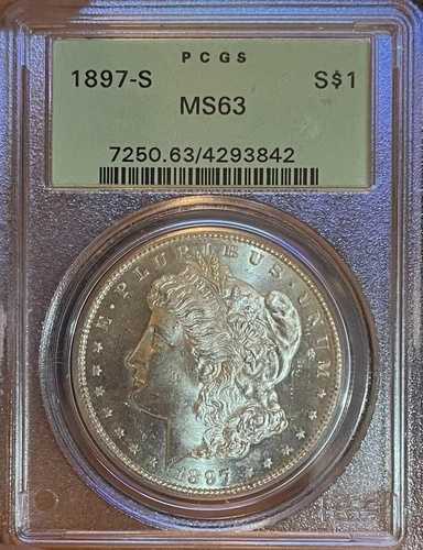 1897-S OGH! PCGS MS63 モルガン銀貨 81,070円