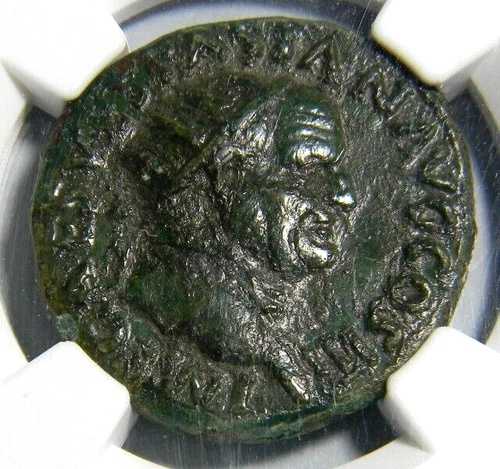 ローマ コイン ウェスパシアヌス / ローマ 69-79 AD ? Dupondius NGC 非常に細かい 81,070円