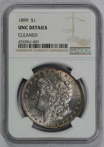 NGC 未流通 1899年 フィラデルフィア造幣局 シルバー モルガン ダラー クリーニング済み