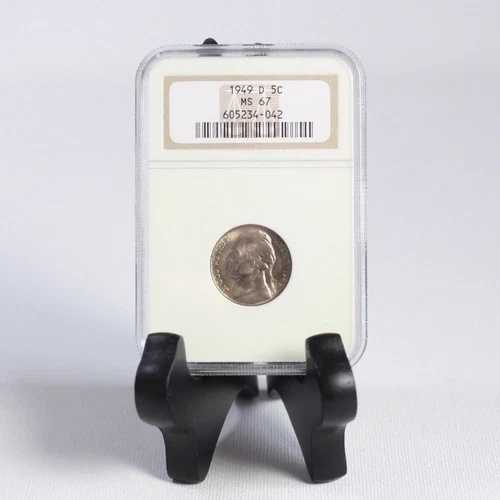 1949 D ジェファーソン ニッケル NGC MS67 ***レヴ・タイのスタッシュ*** #4042278
