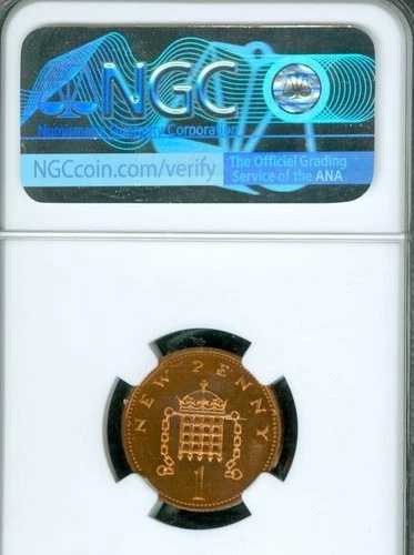 1973年英国ペニー NGC PF67 RD MAC 最高級グレード & スポットレス POP-2。