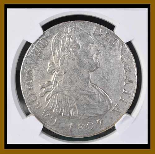 メキシコ 8レアル銀貨、1793年 Mo FM チャールズ4世 NGC AU 詳細 8385998-027 81,675円