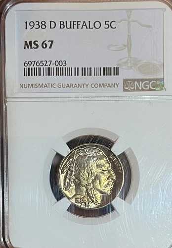 1938-D NGC MS67 バッファローニッケル|WORLD RESOURCE【QUEEN店】