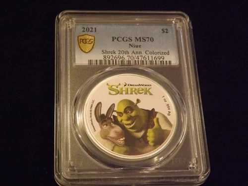 2021年 シュレック 20周年記念 2ドル PCGS MS 70|WORLD RESOURCE【QUEEN店】