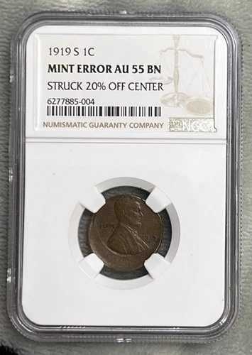 NGC AU55 BN 1919 S リンカーンヘッド セント 20%オフ