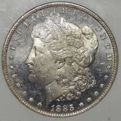 1885-O NGC MS63DPL モルガン・ダラー