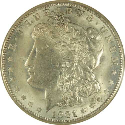 1921年 S モルガン銀貨 NGC MS-64