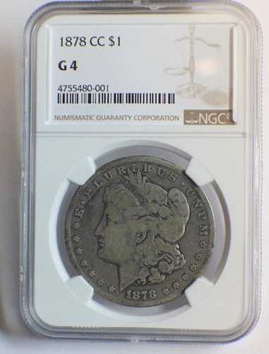 1878 CC モルガン ダラー $1 NGC G4