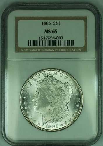 1885年 モルガン銀貨 NGC MS 65 82,280円