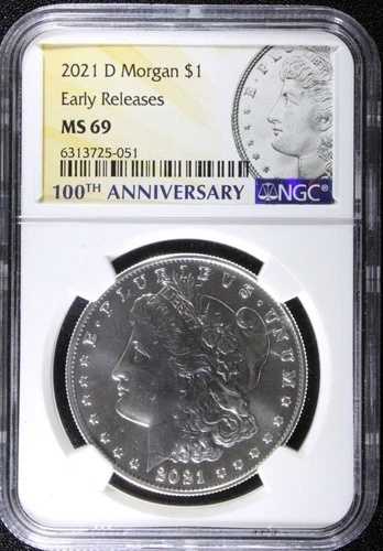 2021-D モルガン銀貨、NGC MS69 100周年記念!! 素晴らしいコイン!!!｜WORLD RESOURCE【QUEEN店】