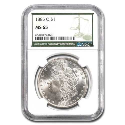 1885-O モルガン・ダラー MS-65 NGC (グリーンラベル)