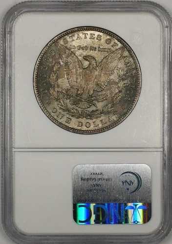 1896年 モルガン シルバードル 1ドル硬貨 NGC MS-63 良好な状態 (13)