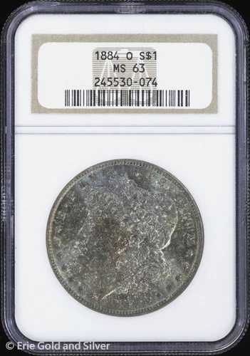 1884-O 1ドル モルガン銀貨 NGC MS 63 | 未流通 UNC